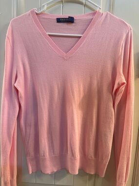 Polo by Ralph Lauren Light Pink V-Neck Sweater